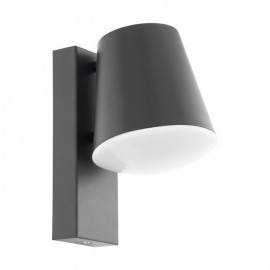 Eglo-CALDIERO EXT W/B 1X10W E27 Anthracite/Opal